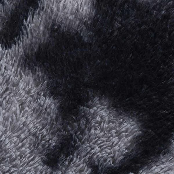 vidaXL Flossteppe med lang luv NAVARRA mørkegrå 60x100 cm polyester