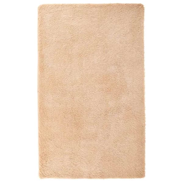 vidaXL Flossteppe med lang luv NAVARRA beige 80x150 cm polyester