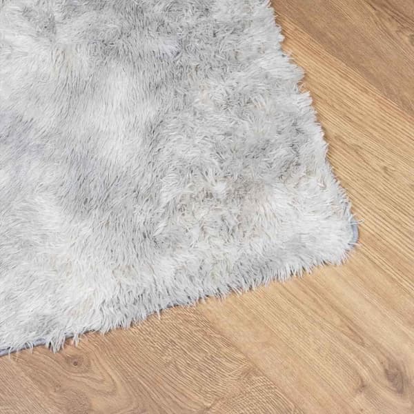 vidaXL Flossteppe med lang luv NAVARRA lysegrå 60x100 cm polyester