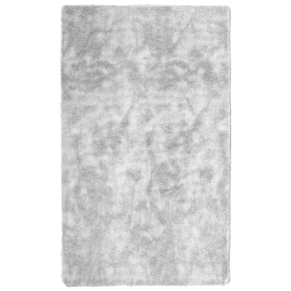 vidaXL Flossteppe med lang luv NAVARRA lysegrå 60x100 cm polyester