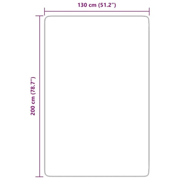 vidaXL Flossteppe med lang luv NAVARRA krem 130x200 cm polyester