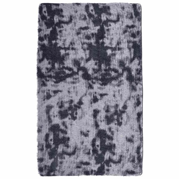 vidaXL Ryamatta med lång lugg NAVARRA mörkgrå 80x150 cm polyester