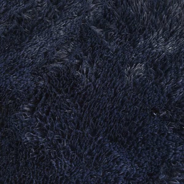 vidaXL Flossteppe med lang luv NAVARRA marine 60x100 cm polyester