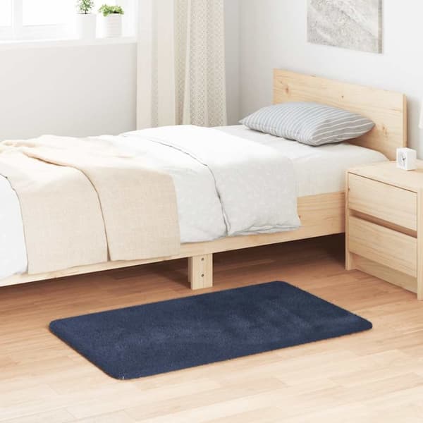 vidaXL Flossteppe med lang luv NAVARRA marine 60x100 cm polyester