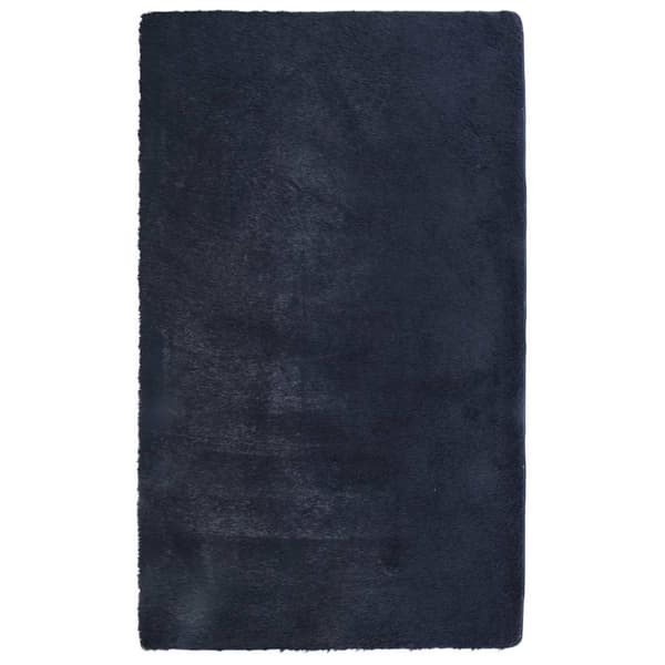 vidaXL Flossteppe med lang luv NAVARRA marine 60x100 cm polyester