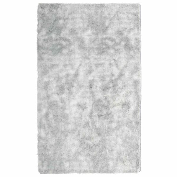 vidaXL Flossteppe med lang luv NAVARRA lysegrå 80x150 cm polyester