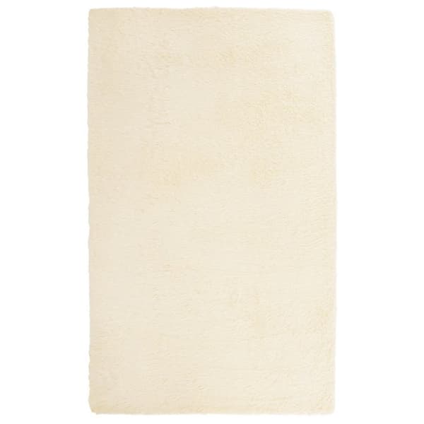 vidaXL Flossteppe med lang luv NAVARRA krem 80x150 cm polyester