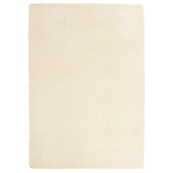 vidaXL Flossteppe med lang luv NAVARRA krem 120x170 cm polyester