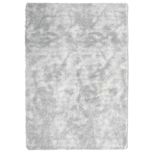 vidaXL Flossteppe med lang luv NAVARRA lysegrå 120x170 cm polyester