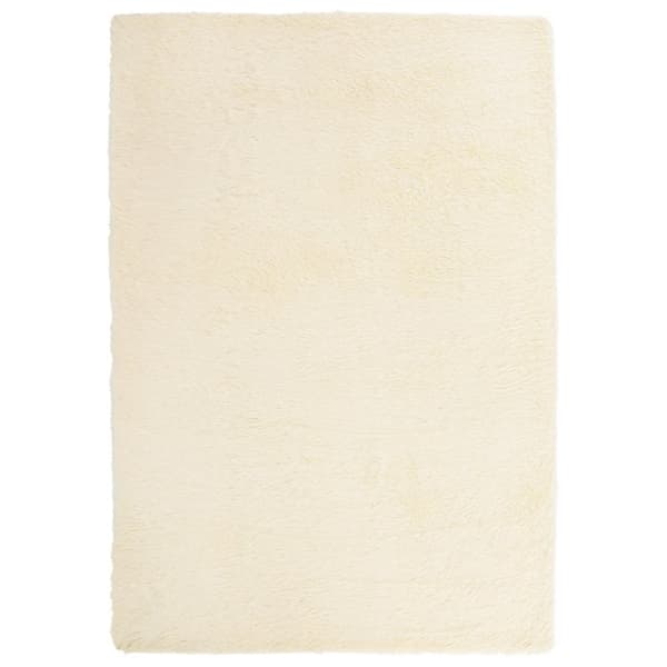 vidaXL Flossteppe med lang luv NAVARRA krem 160x230 cm polyester