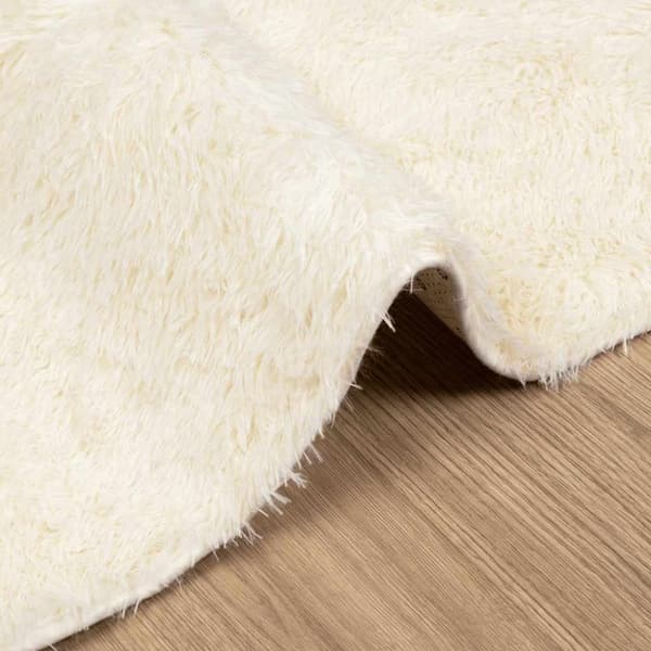 vidaXL Flossteppe med lang luv NAVARRA krem 160x230 cm polyester