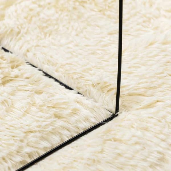 vidaXL Flossteppe med lang luv NAVARRA krem 160x230 cm polyester