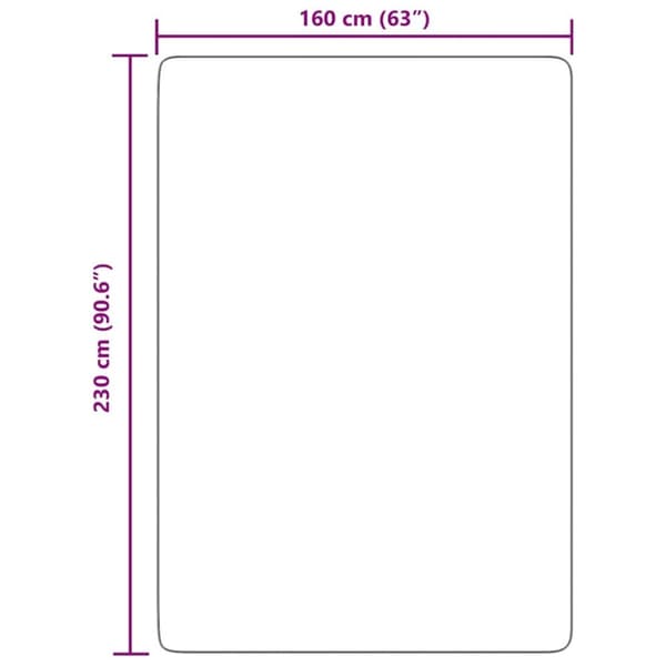 vidaXL Flossteppe med lang luv NAVARRA krem 160x230 cm polyester