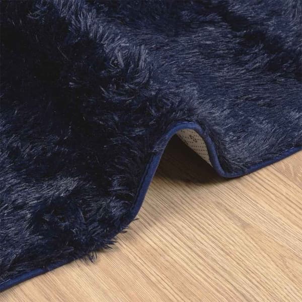 vidaXL Flossteppe med lang luv NAVARRA marine 130x200 cm polyester