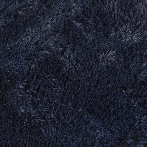 vidaXL Flossteppe med lang luv NAVARRA marine 130x200 cm polyester