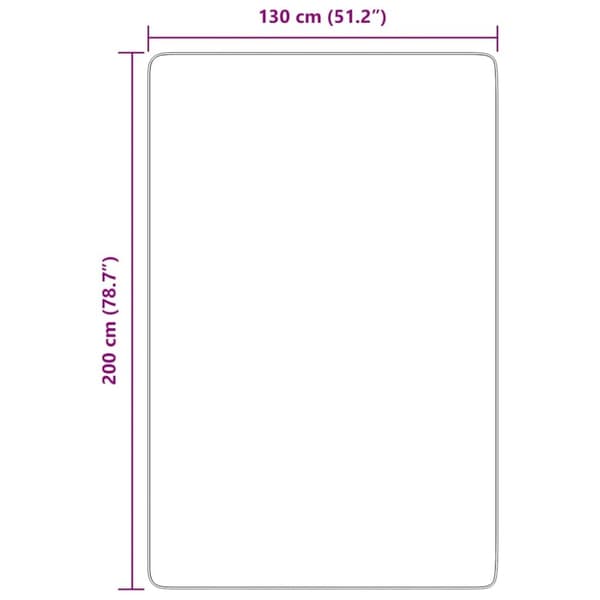 vidaXL Flossteppe med lang luv NAVARRA marine 130x200 cm polyester