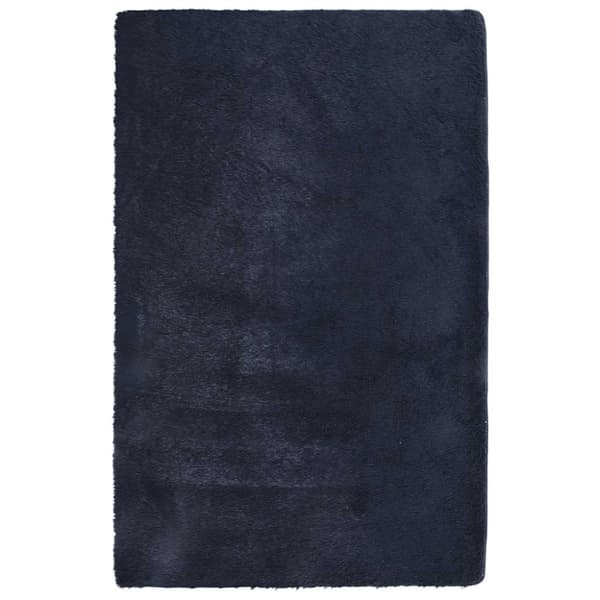 vidaXL Flossteppe med lang luv NAVARRA marine 130x200 cm polyester
