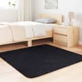 Miniatyrbilde 4 av 11: vidaXL Flossteppe med lang luv NAVARRA svart 120x120 cm polyester