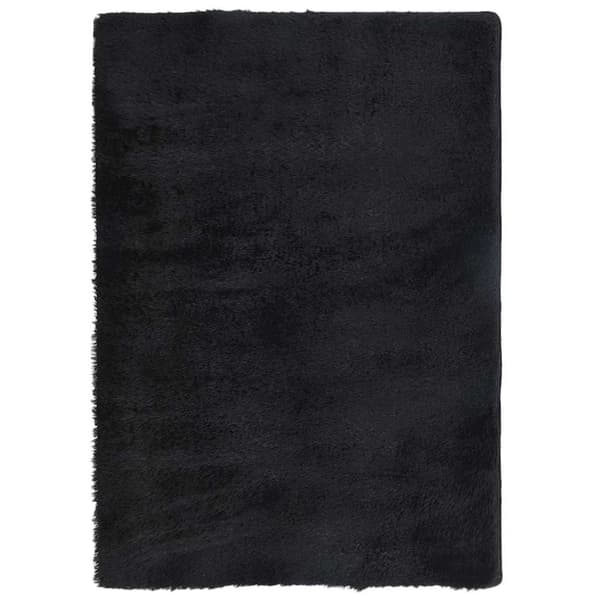 vidaXL Pörrömatto korkeanukkainen NAVARRA musta 240x340 cm polyesteri