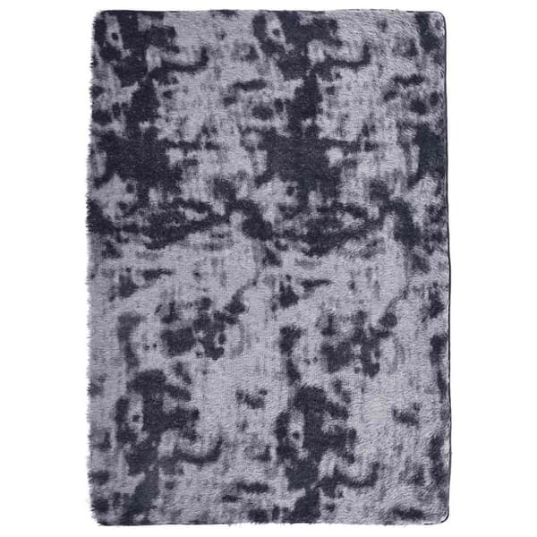 vidaXL Ryamatta med lång lugg NAVARRA mörkgrå 160x230 cm polyester