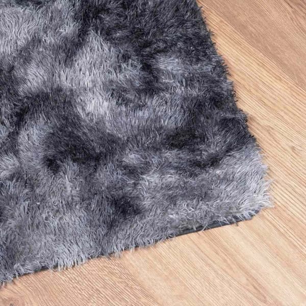 vidaXL Ryamatta med lång lugg NAVARRA mörkgrå 160x230 cm polyester