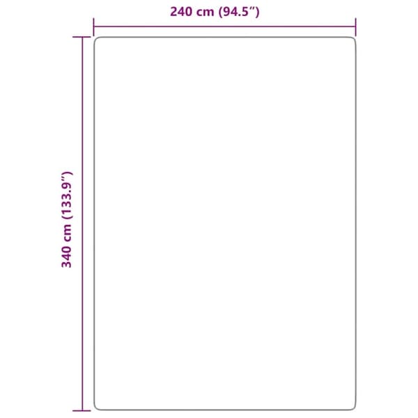 vidaXL shaggy gulvtæppe NAVARRA 240x340 cm høje luv polyester beige