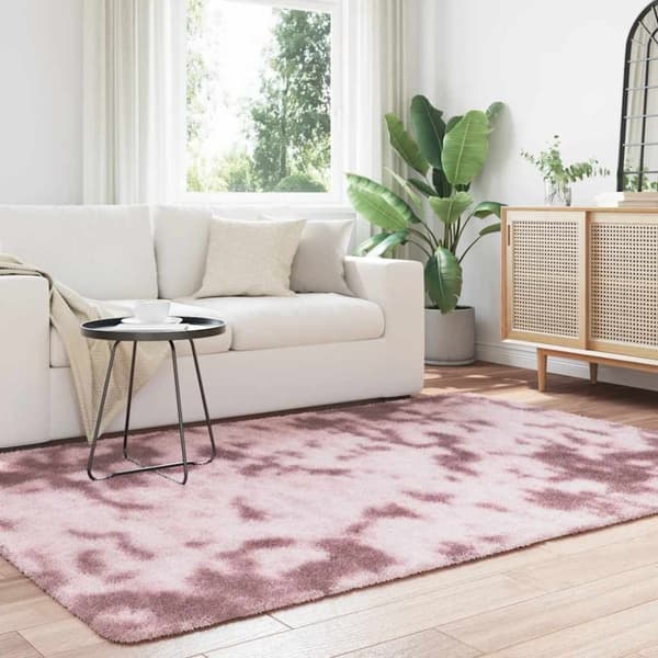 vidaXL Flossteppe med lang luv NAVARRA støvet rosa 160x230cm polyester