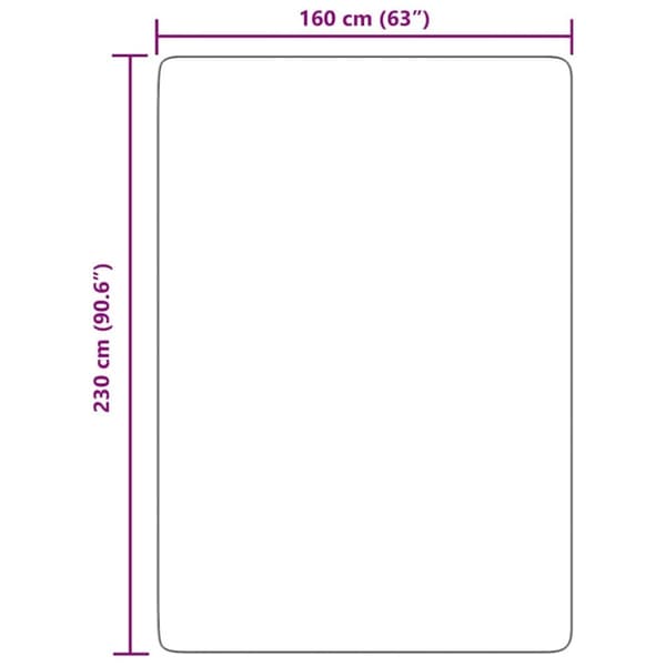 vidaXL Flossteppe med lang luv NAVARRA svart 160x230 cm polyester