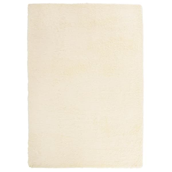 vidaXL Flossteppe med lang luv NAVARRA krem 240x340 cm polyester