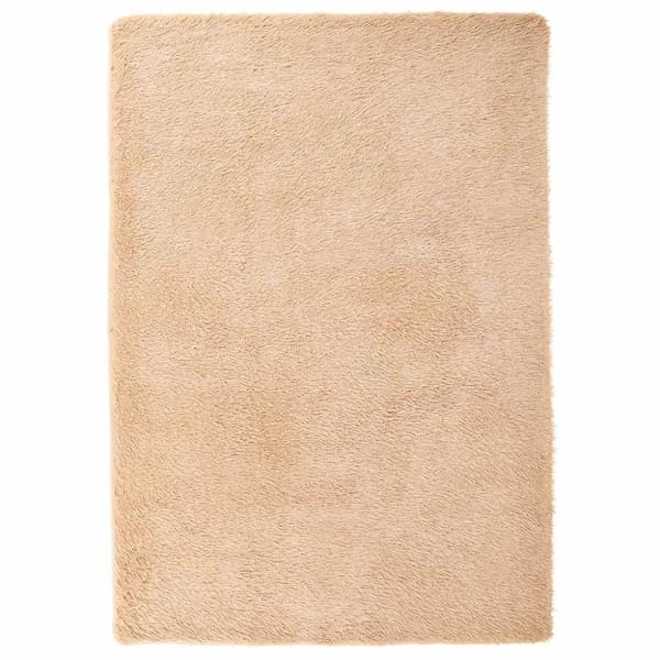 vidaXL Flossteppe med lang luv NAVARRA beige 160x230 cm polyester