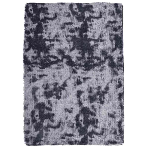 vidaXL Flossteppe med lang luv NAVARRA mørkegrå 240x340 cm polyester