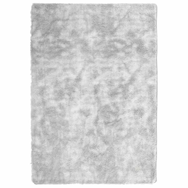 vidaXL Flossteppe med lang luv NAVARRA lysegrå 160x230 cm polyester