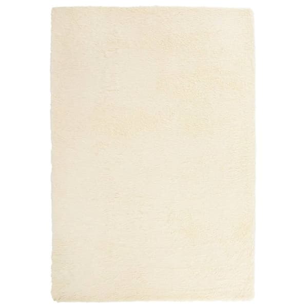 vidaXL Flossteppe med lang luv NAVARRA krem 200x290 cm polyester