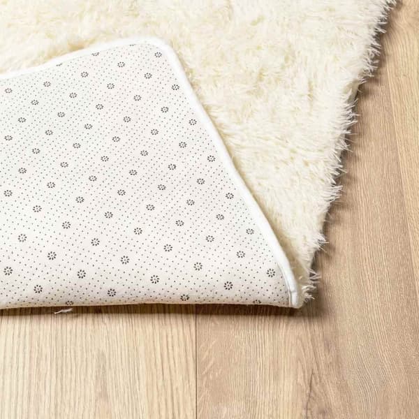 vidaXL Flossteppe med lang luv NAVARRA krem 200x290 cm polyester
