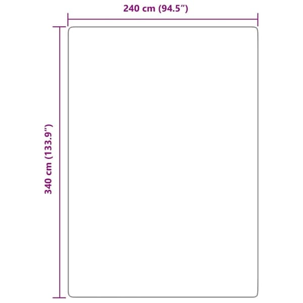 vidaXL Flossteppe med lang luv NAVARRA støvet rosa 240x340cm polyester