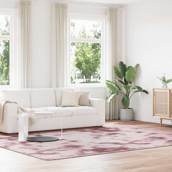 vidaXL Flossteppe med lang luv NAVARRA støvet rosa 240x340cm polyester