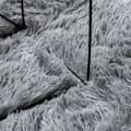 Miniatyrbillede 8 af 11: vidaXL shaggy gulvtæppe NAVARRA 200x200 cm høje luv polyester sølvgrå