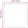 Miniatyrbillede 11 af 11: vidaXL shaggy gulvtæppe NAVARRA 240x240cm høje luv polyester marineblå