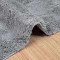 Miniatyrbillede 6 af 11: vidaXL shaggy gulvtæppe NAVARRA 240x240 cm høje luv polyester sølvgrå