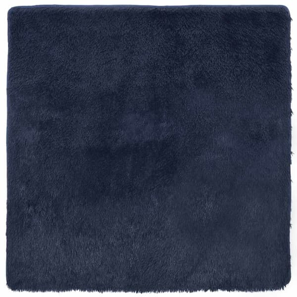 vidaXL Flossteppe med lang luv NAVARRA marine 120x120 cm polyester