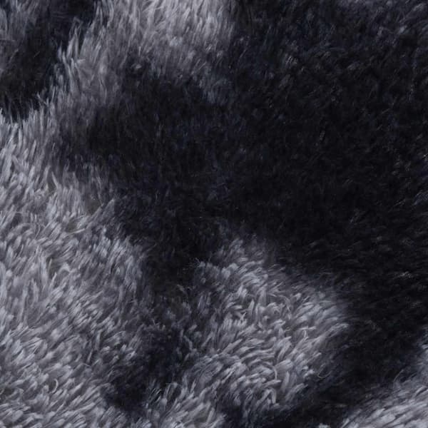 vidaXL Flossteppe med lang luv NAVARRA mørkegrå 240x240 cm polyester