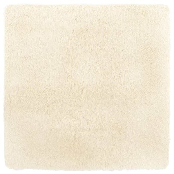 vidaXL Flossteppe med lang luv NAVARRA krem 240x240 cm polyester