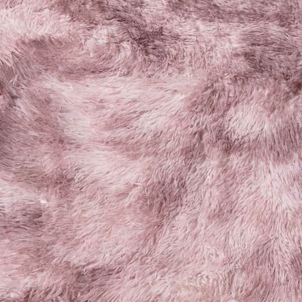 vidaXL Flossteppe med lang luv NAVARRA støvet rosa 160x160cm polyester