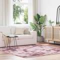 Miniatyrbilde 2 av 11: vidaXL Flossteppe med lang luv NAVARRA støvet rosa 200x200cm polyester