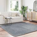 Miniatyrbilde 4 av 11: vidaXL Flossteppe med lang luv NAVARRA sølvgrå 200x200 cm polyester
