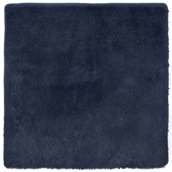 vidaXL Flossteppe med lang luv NAVARRA marine 200x200 cm polyester