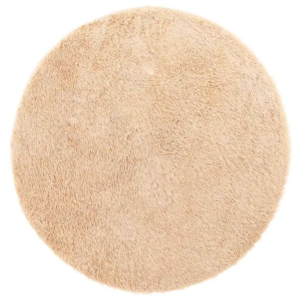 vidaXL Ryamatta med lång lugg NAVARRA beige 120x120 cm polyester
