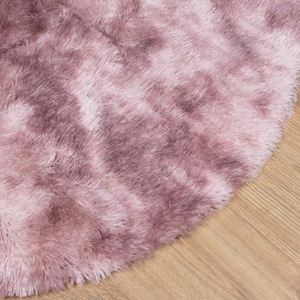 vidaXL Pörrömatto korkeanukkainen NAVARRA pölypinkki 160x160 cm