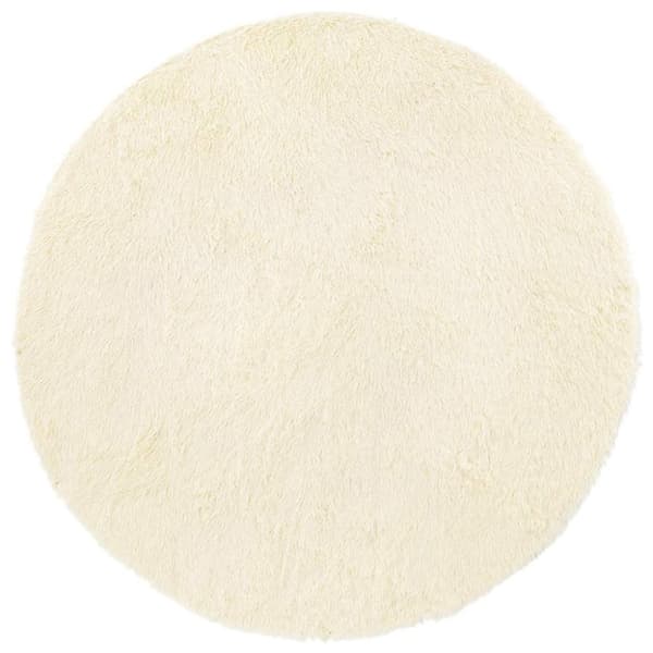 vidaXL Flossteppe med lang luv NAVARRA krem 100x100 cm polyester