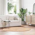 Miniatyrbilde 2 av 11: vidaXL Flossteppe med lang luv NAVARRA beige 160x160 cm polyester